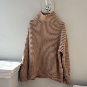 Anine Bing Tan Turtleneck Sweater